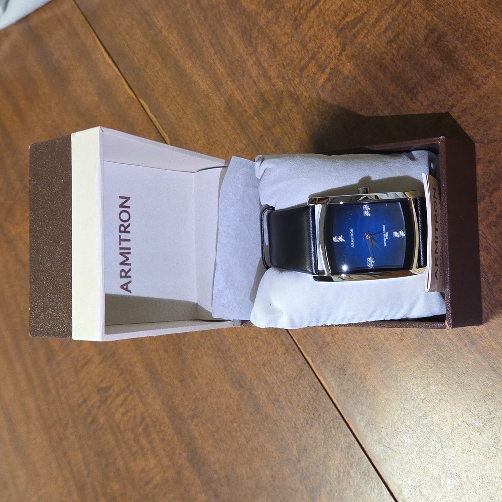 Armitron Silver and Black Men's Watch